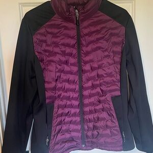 Elegant Two-Tone Puffer Jacket